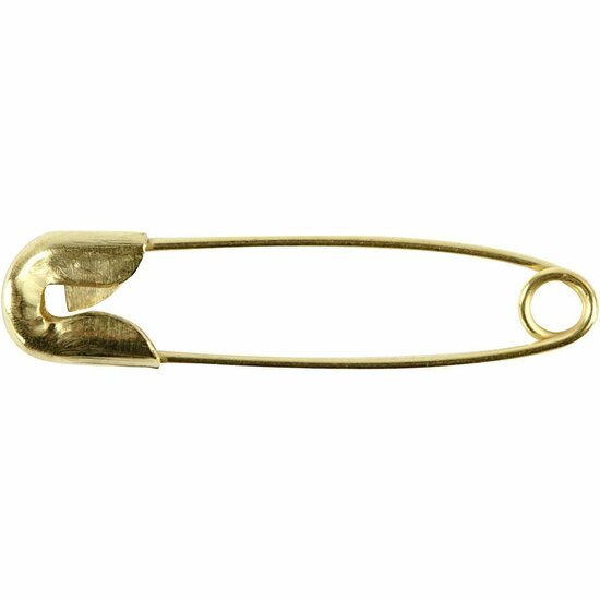 Gouden Veiligheidsspelden - Kleine Stevige Spelden - Handig voor Textiel, Naaiwerk & Knutselen - Kwalitatieve Metaalafwerking - 22 mm - 100 Stuks