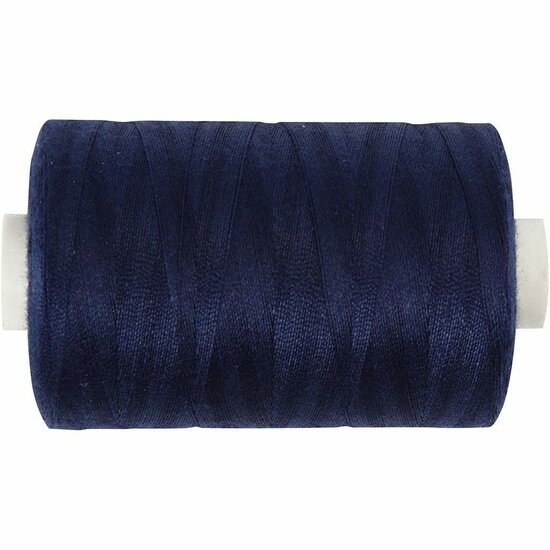 Naaigaren Marineblauw - Luxe & Duurzaam - Ideaal voor Naaiwerk, DIY Projecten & Handwerken - Hoge Kwaliteit, Breukbestendig - 1000 m - 1 Rol