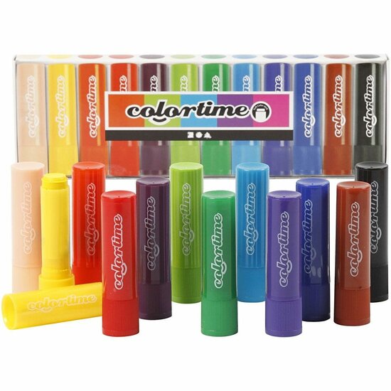 Soft Color Stick - Pastelkrijt - Diverse Kleuren - Kunstbenodigdheden - Kleurstift - DIY Krijtstick - Creatief Krijt - Voor Papier en Doek - 8 cm - 12 Stuks
