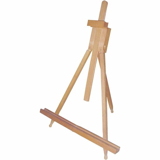 Tafelezel Hout - Houten Schilderezel - DIY Schildersezel - Hobby Kunstschilder Ezeltje - Kunstbenodigdheden - Kleine Tafelezel - H 79 cm - 1 Stuk
