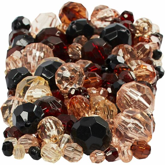 Facet Kralen – Gouden Kralen – Kristallen Kralen – Doorzichtige Kralen – DIY Sieraden – Geslepen Kralen – Hobby Kralen – Kralen Voor Sieraden Maken – 4–12mm – Goud – 250 Gram