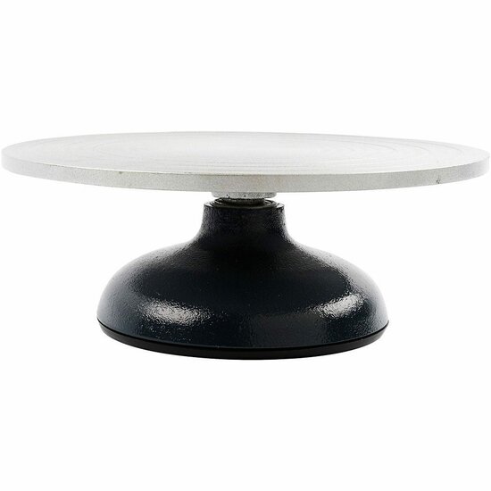 Boetseer draaitafel - Draaitafel boetseren - Pottenbakkers draaitafel - Stalen draaitafel - IJzeren draaitafel basis - Kunst draaitafel - Anti-slip draaitafel - Modelleren draaitafel - Dia: 30 cm