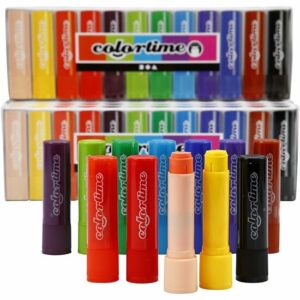 Soft Color Stick - Kleurstiften - Soft Sticks - Kunstenaarsstiften - Kleurpotloden - Kleurenset - Diverse Kleuren - 6,5 gr - 120 stuks - 8 cm