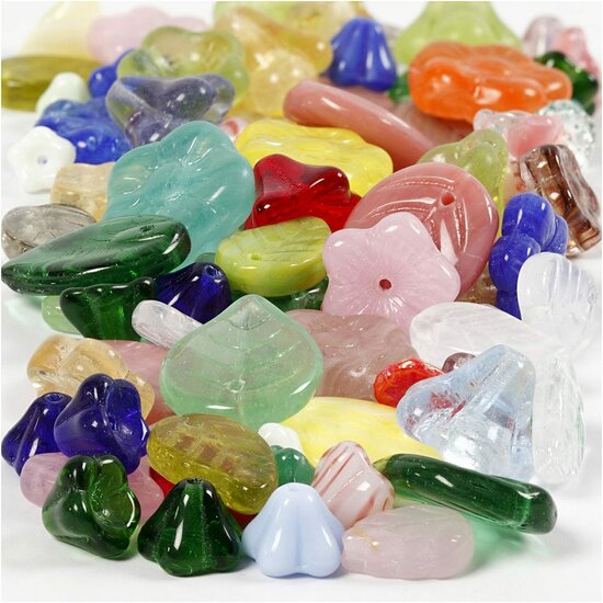 Facet Kralen – Glaskralen - Glaskralen - Mix Kralen – Kristallen Kralen – Doorzichtige Kralen – DIY Sieraden – Geslepen Kralen – Hobby Kralen – Kralen Voor Sieraden Maken – 0,5–1,5mm – Multi – 60 Gram