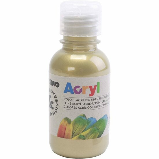 Acrylverf - Brons Verf - Luxe Acrylverf Brons - Acrylaatverf - Acrylic paint - Brons Hobbyverf - Knutselen en Verven - Sneldrogende Verf - 125ml