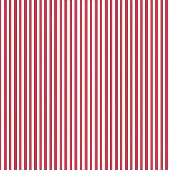 Inpakpapier Rood/Wit Strepen - B: 50 cm - 80 Gr - 100 Meter/Rol - Cadeau Inpakken - DIY Projecten