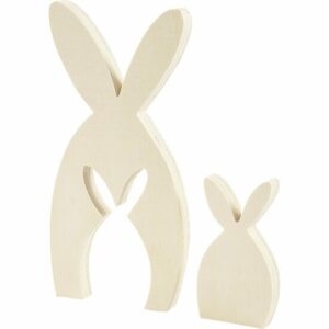 2-in-1 Houten Sneeuwpop Figuren - DIY Kerstversiering - Winter Decoratie Set - Zelfbouw Hout Figuren - Knutselen Met Hout - 7,7+20 cm - 5,3+11,3 cm - 2 cm - 1 Set