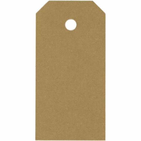 Cadeaulabels, goud, afm 4x8 cm, 250 gr, 20 stuk/ 1 doos