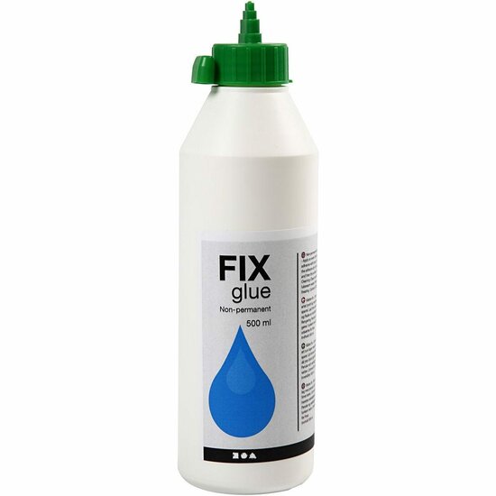 Niet-Permanente Lijm - Creatieve DIY Hobbylijm - Handige Lijm Voor Tijdelijke Hobbydecoratie & Knutselprojecten - Geschikt Voor Kaarten, Papier & Kunst - Inhoud 500 ml - 1 Fles