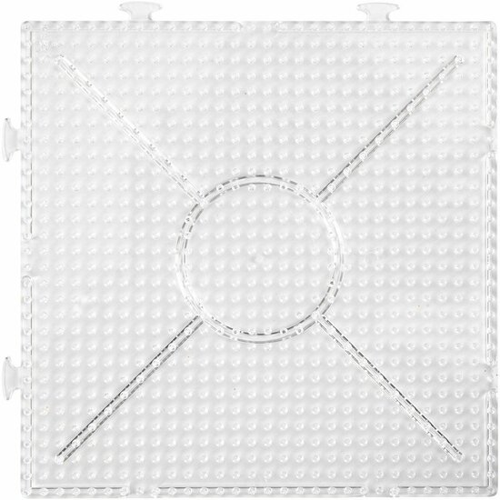 Grondplaat Strijkkralen - Onderplaat - Strijkkralenvormen - Strijkkralenbord - Kralen Ontwerpplaat - Vierkant - 15x15cm - 2 Stuks