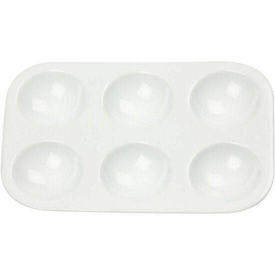 Palet - Wit Creatief Hobby Palet - DIY Kleurenpalet Voor Kunstprojecten - Compacte Afmetingen 13x8,5 cm - Set van 1 stuk - Verfmengpalet - Kunstbenodigdheden - Schilder Accessoires
