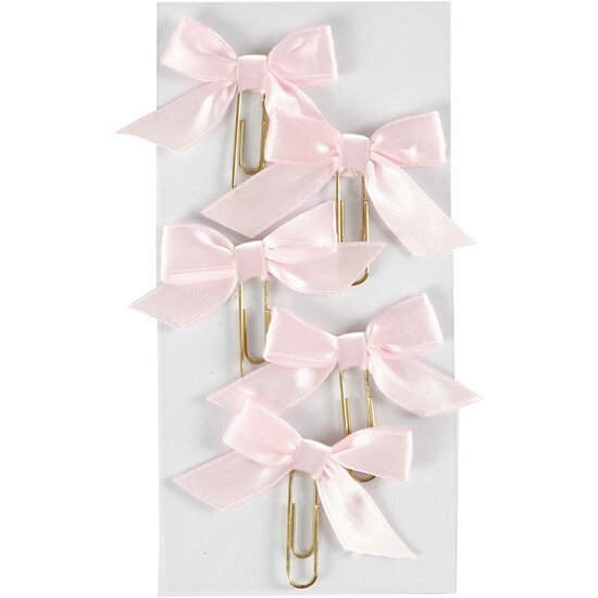 Paperclips - Lichtrood - Papierklemmen - Briefklemmen - Groot Formaat - Metalen Clips - 40x70mm - 5 Stuks