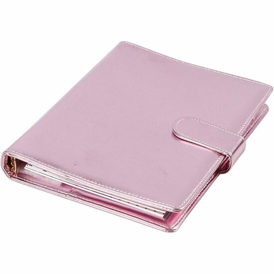 Planner - Bulletjournal - Agenda - Organiseerboek - Notitieboek - Roze Planner - Journal Met Ringband - 19x23.5x4 cm - Persoonlijke Planning - 1 Stuk