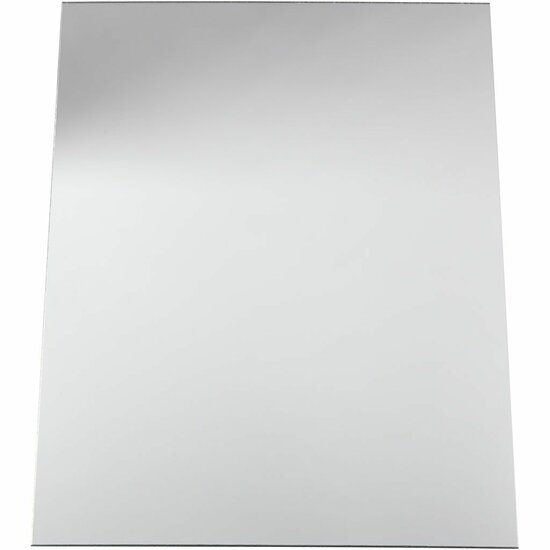 Plastic Spiegelplaat - Reflecterende Kunststof Spiegel - DIY Decoratie - 29,5x21 cm - Dikte 1,1 mm - 1 Vel - Lichtgewicht en perfect voor creatieve projecten, kunstwerken en interieurdecoratie.