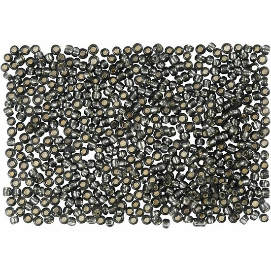 Rocailles Kralen - Grey Green - Fijne Glaskralen Voor Borduurwerk & Handwerk - Stevig & Kleurvast - 1,7 mm - 15/0 - Gat 0,5-0,8 mm - 500 gr - 1 Zak