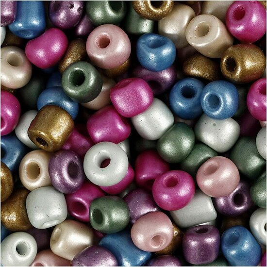 Rocaille Mix - Glaskralen - 5mm Diameter - Metallic Kralen - 720gr - DIY Sieraden Maken