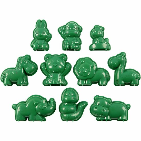 Sandy Clay® - Zandbakspeelgoed - Zandbakvormpjes - Klei Vormen - Dieren - Geschikt Voor Zand En Klei - 4-7cm - 10 Stuks