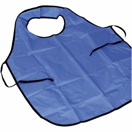 Schilderschort met neklus, blauw, L: 100 cm, afm M-XL cm, 1 stuk