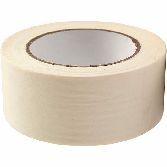 Schilderstape - Professionele Afplaktape Voor Strakke Verfranden - Tape Voor Precisie Schilderwerk & DIY Klussen - Zelfklevend & Makkelijk Te Verwijderen - 50 mm Breed - 50m Rol