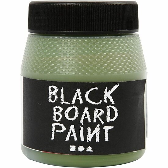 Schoolbordverf - Krijtbord Verf - Creotime Verf - Groene Schoolbordverf - Krijtverf - Geschikt Voor Binnengebruik - 250ml - Uitstekende Dekking en Schrijfoppervlak