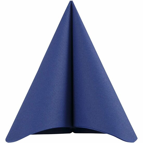 Servetten - Donkerblauw - Luxe Tafelservetten - Decoratieve Vierkante Servetten - Perfect Voor Tafeldecoratie - Hoogwaardige Kwaliteit - Afmetingen 40x40 cm - Set van 20 Stuks