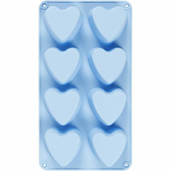 Harten Siliconen Mal - Gietvorm Voor DIY Zeep, Chocolade & Hars - Hittebestendig & Duurzaam - 70x60 mm - 100 ml - 1 Stuk