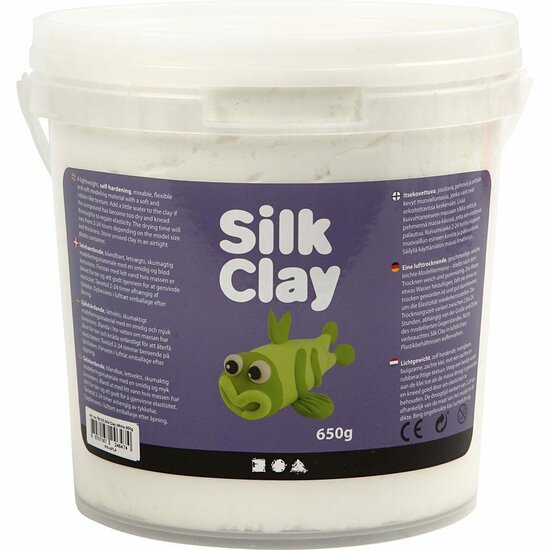 Silk Clay - Zelfhardende Klei - Wit - DIY, Kleien - 650gr - Silk Clay® - 1 stuk