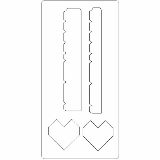 Snijmal, hartendoos, afm 15,2x30,37 cm, dikte 15 mm, 1 stuk