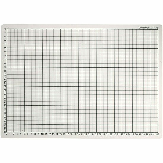 Zelfherstellende snijmat van rubber met geleidelijnen - Slijtvaste snijplaat voor precisiewerk - Formaat 30x45 cm, dikte 3 mm