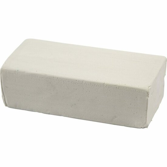 Soft Clay - Niet Drogend - Wit - DIY, Kleien - 13x6x4cm - 500gr - Soft Clay - 1 stuk