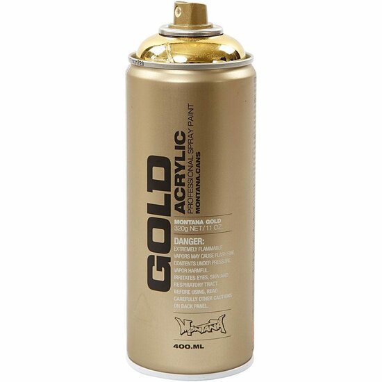 Spray Verf - Spuitverf - Goud - Hoogwaardige Spuitverf - Diverse Oppervlakken - 400ml - Hoge Pigmentatie - Professionele Kwaliteit - Zijdeachtige Afwerking