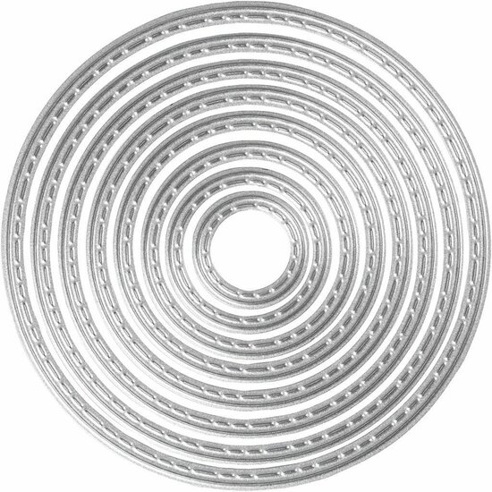 Stans- en Embossingsmallen - Cirkels Voor DIY Knutselen - Creatieve Stansvormen - Decoratiemallen Voor Hobby - Diameter 1,5-7cm - 1 Stuk