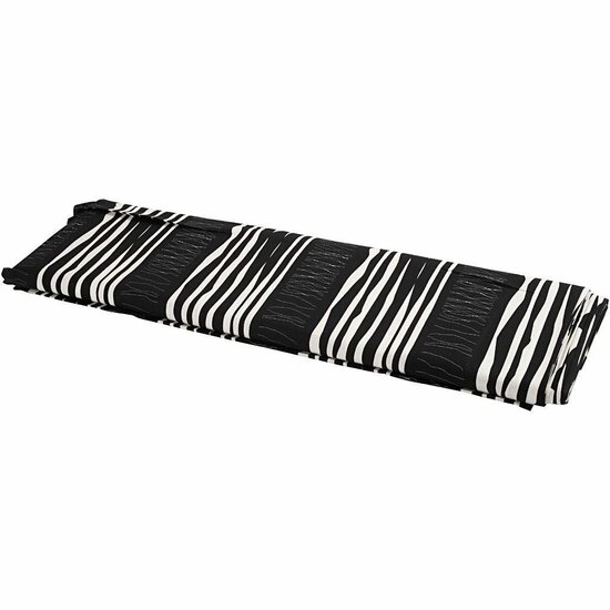 Zwarte Katoen Stof - Stof met Motieven - Oeko-Tex Gecertificeerde Stof - 145 cm Breed - 140 g/m² - 10 m