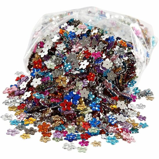 Strasstenen - Gekleurde Facet Geslepen Strasstenen - 6+10+12 mm - 2520 Stuks - DIY Sieraden