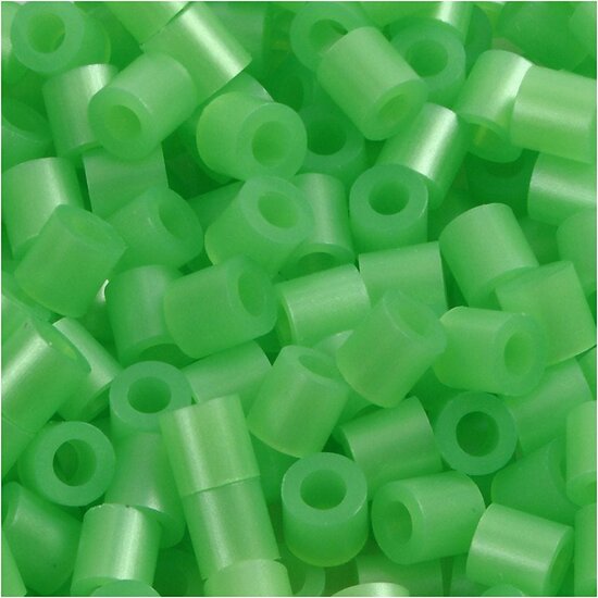 Strijkkralen - Nabbi Kralen - Kralen Voor Onderplaten En Sieraden - Groen Parelmoer (32240) - Medium - Afm 5x5mm - Gatgrootte 2,5 mm - 6000 stuks