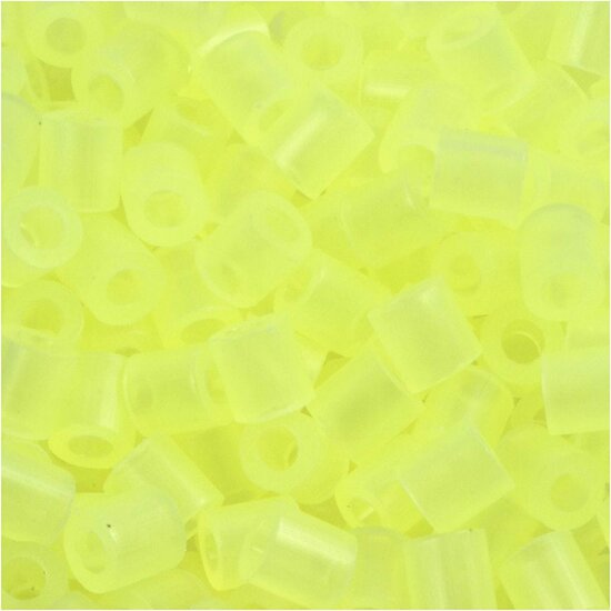 Strijkkralen - Nabbi Kralen - Kralen Voor Onderplaten En Sieraden - Neon Geel (32223) - Medium - Afm 5x5mm - Gatgrootte 2,5 mm - 6000 stuks