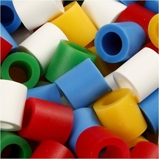Strijkkralen - Fotokralen DIY Kralen - Standaard Kleuren Voor Knutselen & Creatieve Onderplaten - Geschikt Voor Hobby & Kinderen - Formaat 10x10 mm - Gatgrootte 5,5 mm - Jumbo - NABBI - Set van 1000 S