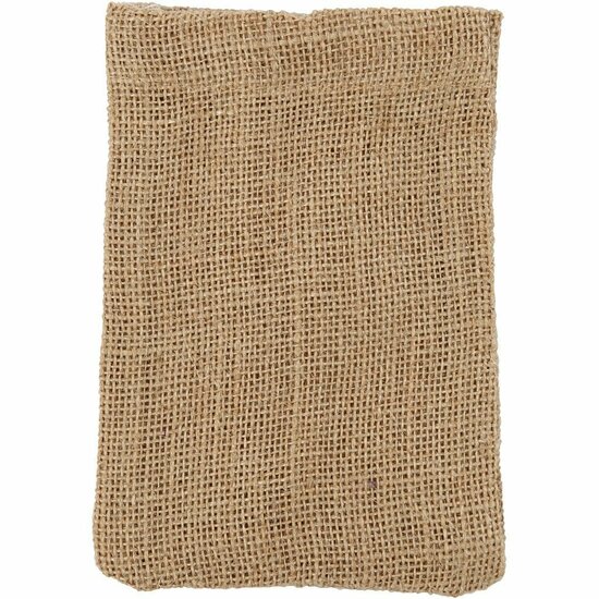 Jute Tas - Natuurlijke Stoffen Zakjes - Duurzaam & Herbruikbaar - Perfect voor Cadeautjes, Bruiloften & DIY Creatieve Projecten - 10x15 cm - 275g - 4 Stuks