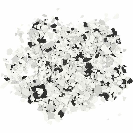 Terrazzo Vlokken - Zwarte Decoratieve Stenen - Hobby Terrazzo Korrels - Gewicht 90 Gram - 1 Set