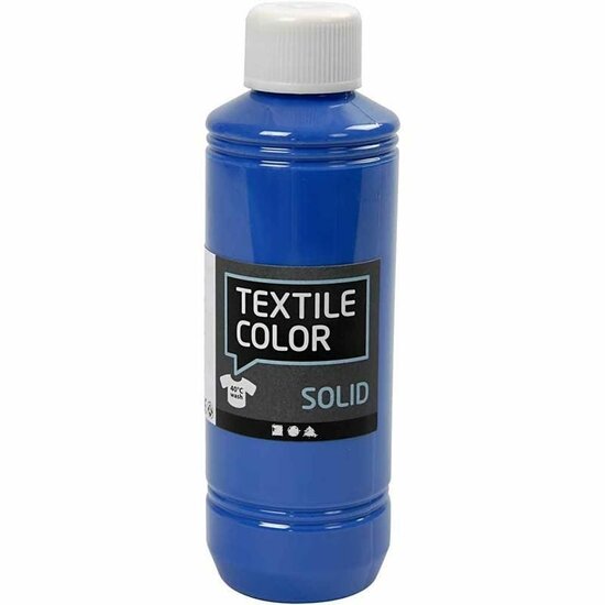 Textielverf Blauw – Blauwe Kledingverf – Stofverf – Textiel Kleurstof – Stoffenverf – Verf Voor Kleding – Textiel Verven – Kleurstof Voor Stof – DIY Kleding Verven – Dekkend – Briljant Blauw