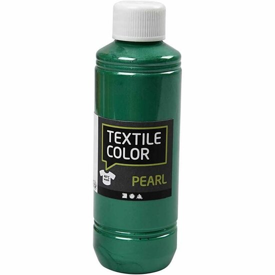 Textielverf Blauw Pearl - Kledingverf - Stofverf - Textiel Kleurstof - Stoffenverf - Verf Voor Kleding - Textiel Verven - DIY Kleding Verven - Dekkend - 250 ml - 1 Stuk
