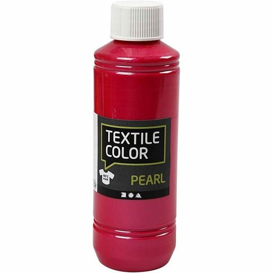 Textielverf Roze - Brilliant Cyclaam Pearl Effect - Kledingverf - Stofverf - Textiel Kleurstof - Stoffenverf - Verf Voor Kleding - Textiel Verven - Kleurstof Voor Stof - DIY Kleding Verven - Dekkend-