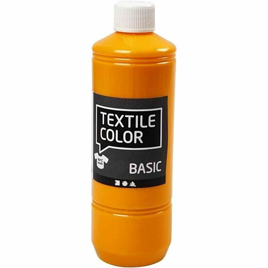 Textielverf Geel - Gele Kledingverf - Stofverf - Textiel Kleurstof - Stoffenverf - Verf Voor Kleding - Textiel Verven - Kleurstof Voor Stof - DIY Kleding Verven - 500 ml