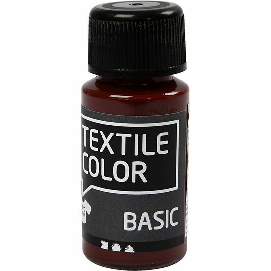 Textielverf Bruin - Bruine Kledingverf - Stofverf - Textiel Kleurstof - Stoffenverf - Verf Voor Kleding - Textiel Verven - Kleurstof Voor Stof - DIY Kleding Verven - 50 ml