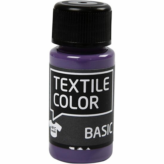 Textielverf Lavendel - Kledingverf - Basic Textile Color - Stofverf - Textiel Kleurstof - Stoffenverf - DIY Textielverf - 50 ml