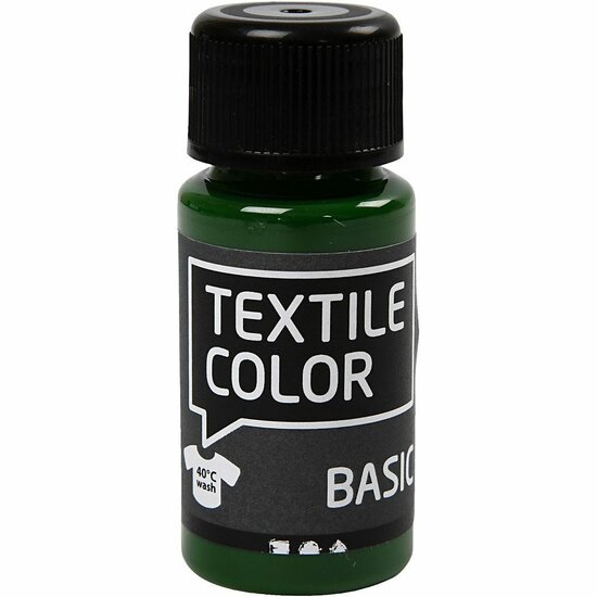 Textielverf Groen - Olijf Groene Kledingverf - Basic - Stofverf - Textiel Kleurstof - Stoffenverf - Verf Voor Kleding - Textiel Verven - Kleurstof Voor Stof - DIY Kleding Verven - 50 ml