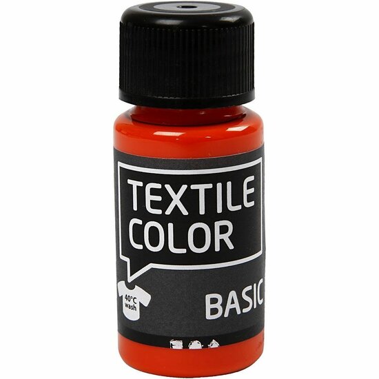 Textielverf Oranje - Kledingverf - Stofverf - Textiel Kleurstof - Stoffenverf - Verf Voor Kleding - Textiel Verven - DIY Kleding Verven - 50 ml - 1 Stuk