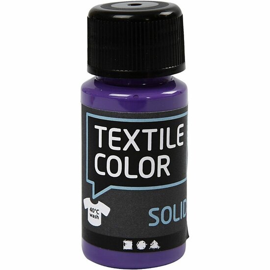 Textielverf Paars - Kledingverf - Stofverf - Textiel Kleurstof - Stoffenverf - Verf Voor Kleding - Textiel Verven - DIY Kleding Verven - 50 ml - 1 Stuk