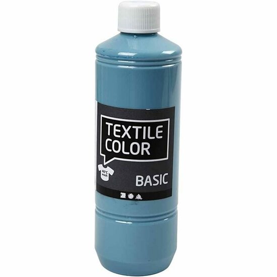 Textielverf Pigeon Blue - Blauwe Kledingverf - Stofverf - Textiel Kleurstof - Stoffenverf - Verf Voor Kleding - Textiel Verven - Kleurstof Voor Stof - DIY Kleding Verven - 500 ml - Pigment