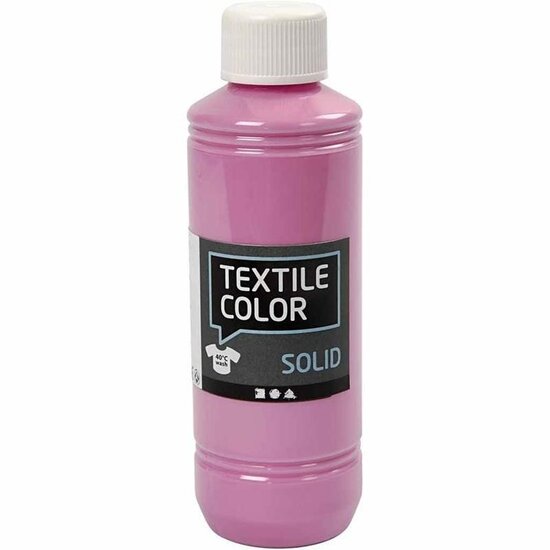 Textielverf Roze - Roze Kledingverf - Stofverf - Textiel Kleurstof - Stoffenverf - Verf Voor Kleding - Textiel Verven - Kleurstof Voor Stof - DIY Kleding Verven - Dekkend - 250 ml - 1 stuk